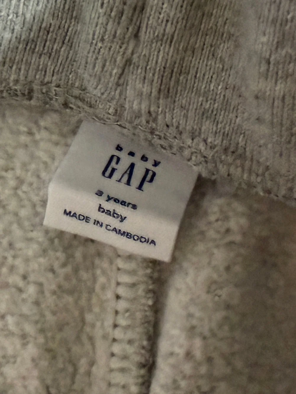 GAP Light Gray Hoodie & Joggers with Navy Logo